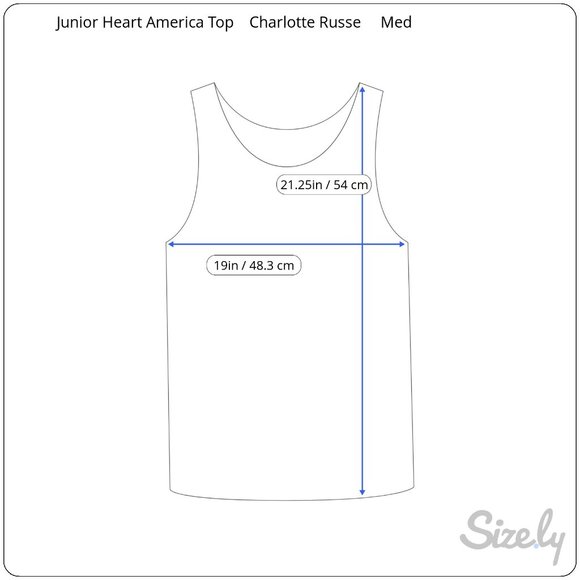 Charlotte Russe Heart American Tank Top - Picture 6 of 6